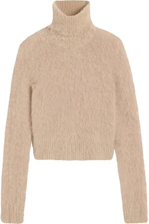 Ami Brushed-effect roll-neck jumper