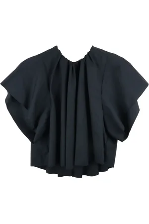 Maison Margiela Pleated cotton blouse