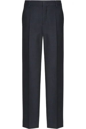 VALENTINO GARAVANI Pressed-crease wool trousers
