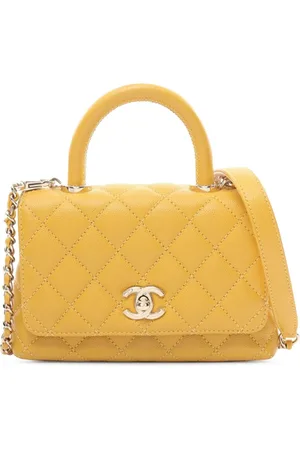 CHANEL 2021-2024 Extra Mini Caviar Coco Top Handle satchel