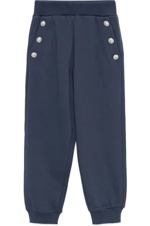 Balmain Engraved-buttons trousers