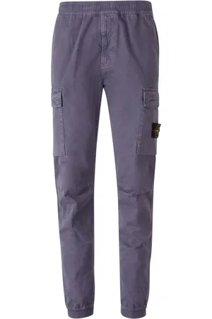 Stone Island Logo-patch stretch-cotton pants