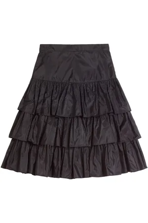 VALENTINO GARAVANI Ruffled taffeta skirt