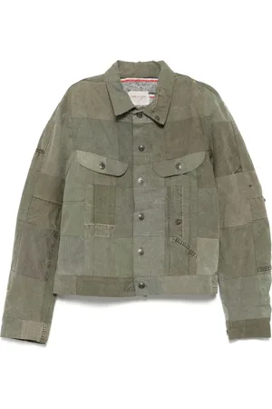GREG LAUREN Army scrapwork trucker jacket