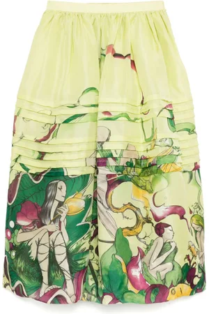 Prada 2008 graphic-print skirt