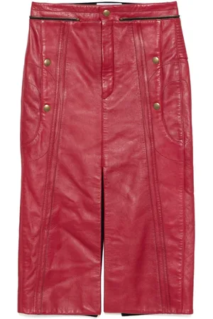 Chloé Leather Pencil Skirt