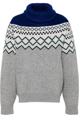 FACETASM Contrasting-panel jumper