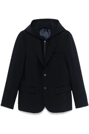 Emporio Armani Detachable-panel hooded blazer