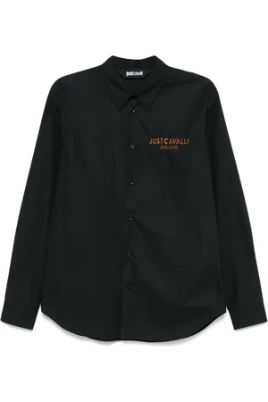 Roberto Cavalli Logo-embroidered shirt