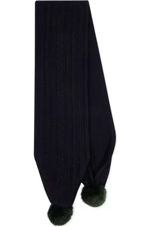 Paul Smith Cable-knit lambs wool scarf