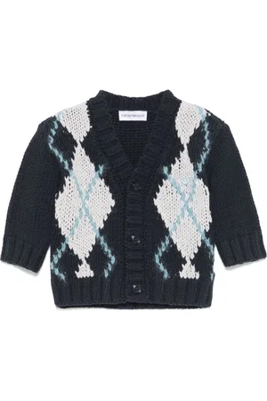 Emporio Armani Argyle-pattern cardigan