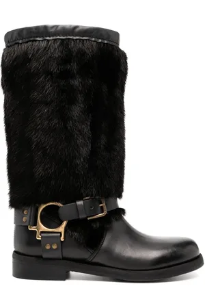 Dolce & Gabbana Faux-fur boots