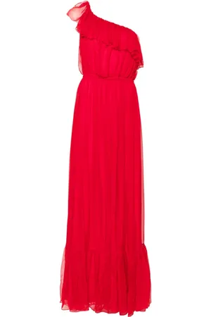 Gucci One-shoulder silk maxi dress