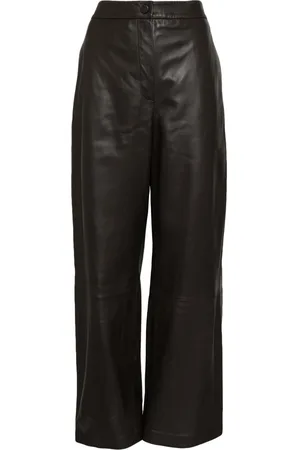 YVES SALOMON Wide-leg leather trousers