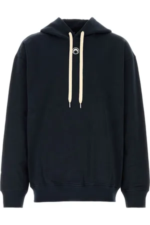 Marine Serre Moon-logo fleece hoodie