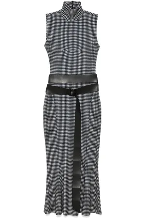 Norma Kamali Sleeveless fishtail midi dress