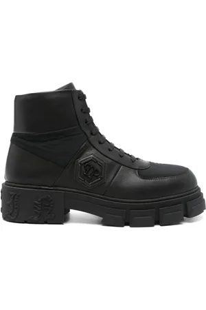 Philipp Plein Leather ankle boots