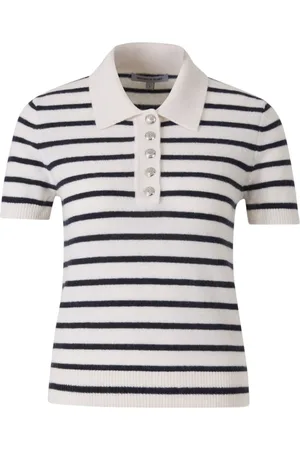 VERONICA BEARD Striped polo top
