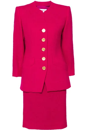 Saint Laurent 1990-2000s single-breasted skirt suit