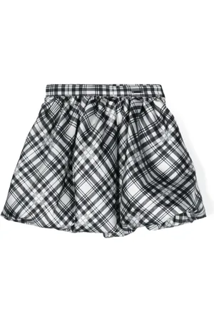 MONNALISA Checked puffball miniskirt