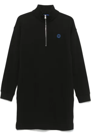 HUGO BOSS Logo-patch jersey mini dress