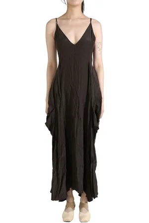 YANGKEHAN Crease-effect midi dress