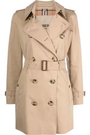 Burberry Short Kensington Heritage cotton trench coat
