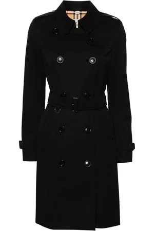 Burberry Gabardine-weave trench coat