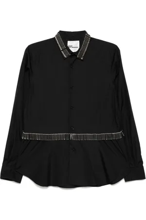 NOIR KEI NINOMIYA Safety pin embellishment long-sleeves shirt