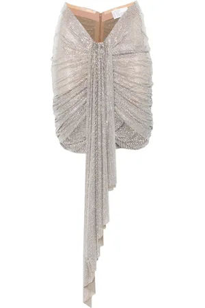 GIUSEPPE DI MORABITO Crystal-embellished asymmetric mini skirt