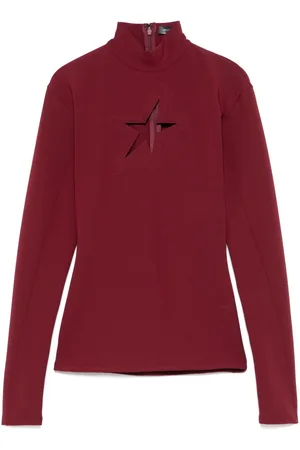 MUGLER Cut-out star top