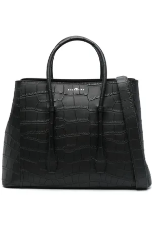John Richmond Crocodile-embossed tote bag