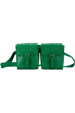 Gucci 2016-2023 GG Embossed Perforated Double belt bag
