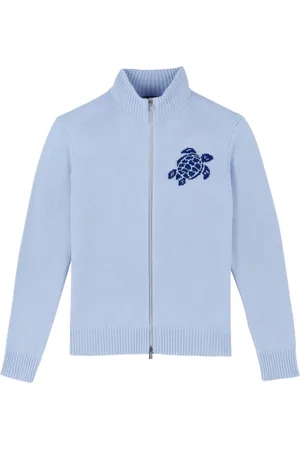 Vilebrequin Wool Cashmere Full Zip Sweater Turtle