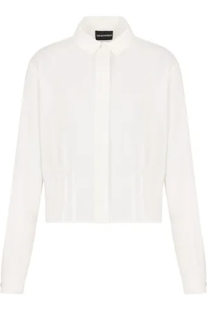 Emporio Armani Fitted-waist club-collar shirt