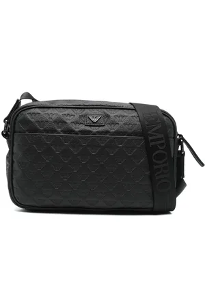 Emporio Armani Logo-debossed messenger bag