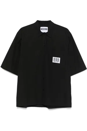 Moschino Logo-patch shirt