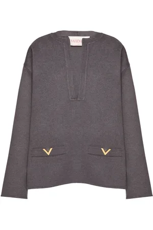 VALENTINO GARAVANI VGold appliqué silk top