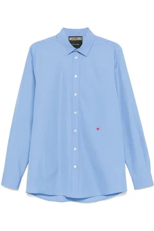 Moschino Heart-embroidered shirt