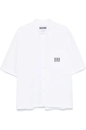 Moschino Logo-patch shirt