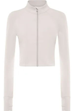 Philipp Plein Cropped zipped performance sweatshirt