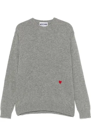 Moschino Heart-embroidered sweater