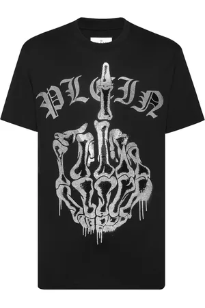 Philipp Plein Rhinestone-embellished cotton t-shirt