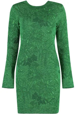 Givenchy Floral-jacquard lurex minidress