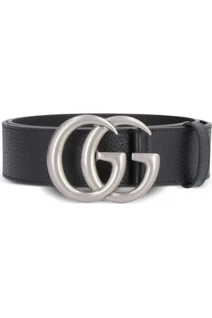 Gucci GG-buckle leather belt