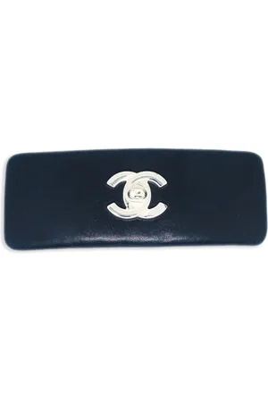 CHANEL 1990-2000 CC turn-lock hair barrette