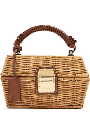 Staud Woven-wicker basket bag
