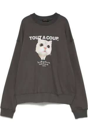 tout a coup Cat-print sweatshirt