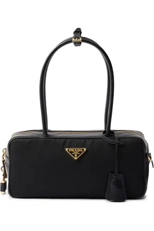 Prada Small re-nylon and leather tote bag