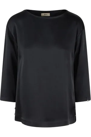 HERNO Satin-weave top